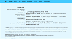 Desktop Screenshot of letsdance.fi