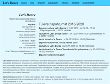Tablet Screenshot of letsdance.fi